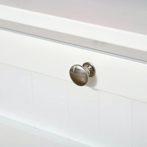 Rootz Kitchen Cabinet - Display Cabinet - Storage Cabinet - Cabinet - White - 68.6W x 40D x 164Hcm