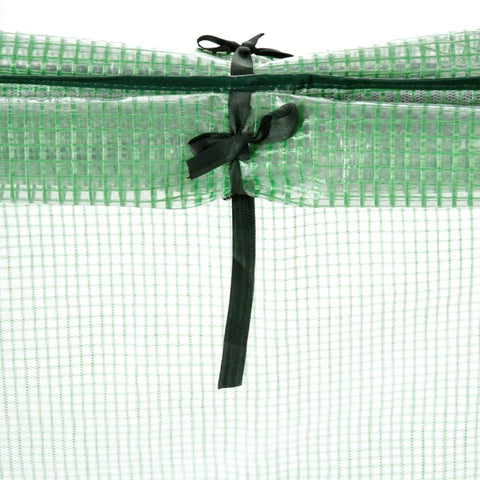 Rootz Greenhouse - Foliekas - Minikas - Draagbare Tuinkweek - Met Grote Rits Ramen - Groen - 180 x 92 x 92cm