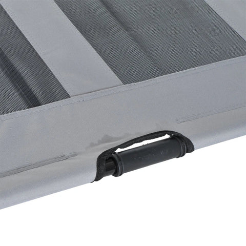 Rootz Pet Bed - Dog Bed - Outdoor Dog Lounger - Bed With Canopy - UV Protection - Breathable - Grey - 92 X 76 X 90 Cm