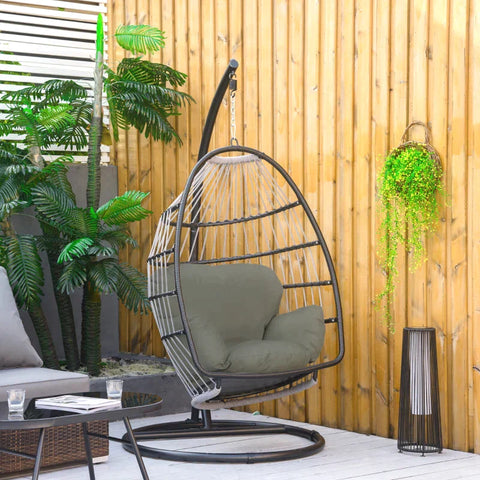 Rootz Zitkussen - Zitkussen Voor Hangstoel - Donkergrijs - 112 x 79 x 22 cm