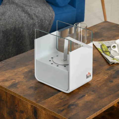 Rootz Ethanol Fireplace - Bio Fireplace - Fireplace - Stainless Steel - 20 x 15 x 25 cm