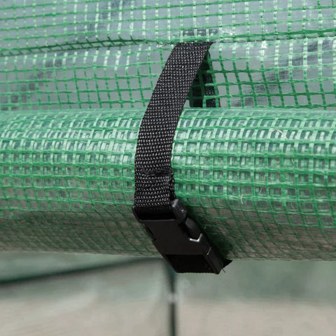 Rootz Kas - Folie Kas - Inloop Kas - Met 8 Planken - Koud Kader - 214 x 143 x 195 cm