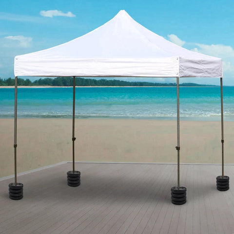 Rootz Tent Weighted Base - Gazebo Weighted Base - 4 Pcs Weighted Base - Black
