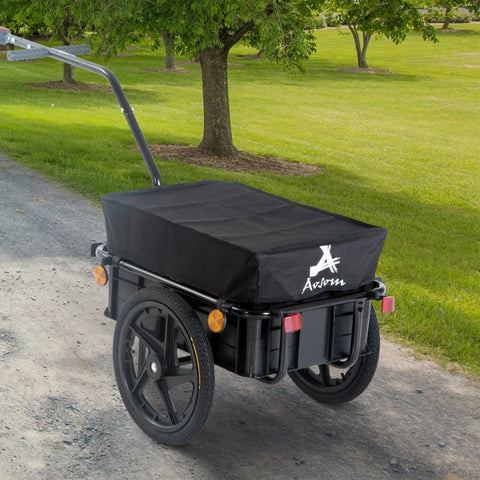 Rootz Bicycle Trailer - Cargo Trailer - Bike Trailer - Cargo Trailer - Garden Trolley - Black - 144 x 59 x 80 cm