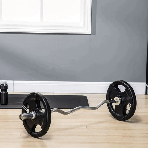 Rootz halterschijven - set van 2 - 15 kg per plaat - drie handgrepen - vloervriendelijke rubberen coating - metaal - zwart - 36L x 36B x 5H cm