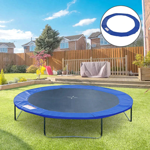 Rootz Trampolin-Randabdeckung – Trampolin-Pad – Sicherheitspolster – Schaumstoffpolsterung – Blau