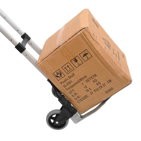 Rootz Aluminum Sack Truck - Transport Truck - Foldable Hand Truck - Stacking Truck - Aluminum