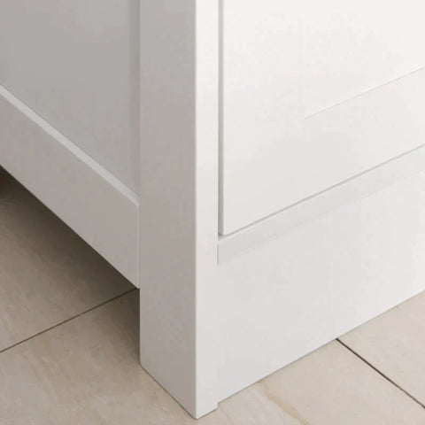 Rootz Bathroom Cabinet - Cabinet - Display Cabinet - Kitchen Cabinet - White - 40 x 27 x 171.5 cm