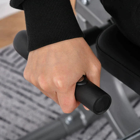 Rootz Heimtrainer – Magnetischer Heimtrainer – Liegeergometer mit LCD-Display – Zuhause – Fitnessstudio – Metall – ABS – 136 x 62,5 x 38 cm