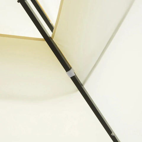 Rootz Gartenpavillon – Outdoor-Pavillon – Gartenpavillon – Pavillon – Cremeweiß – 3,9 x 2,9 x 2,7 m