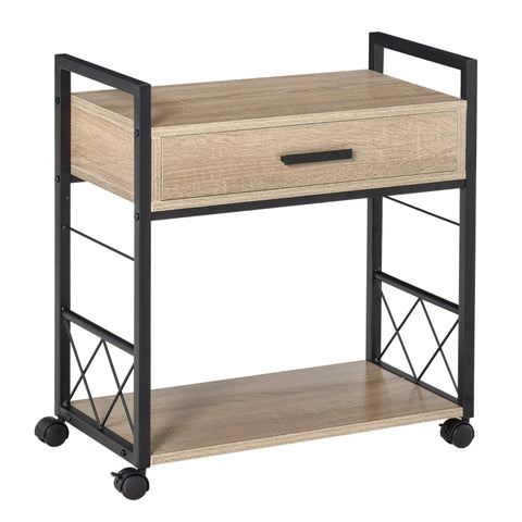 Rootz Kitchen Trolley - Side Table - Serving trolley - Kitchen Cart - Rollable Kitchen Trolley