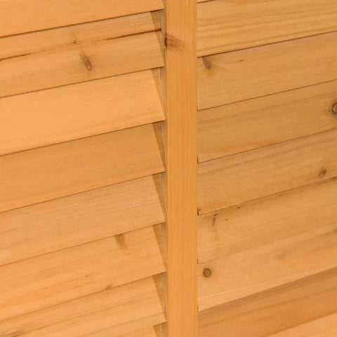 Rootz Garden Cabinet - Tool Shed - Water-resistant - Fir Wood - Durable - Large Room - Yellow - 127 x 56 x 60 cm