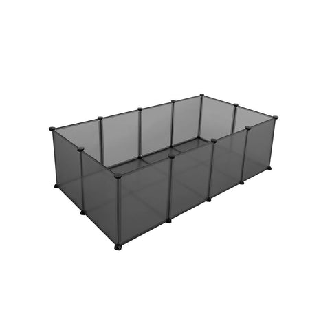 Rootz Outdoor Enclosure - Plastic Plate - Plastic Connector - Weatherproof Enclosure - Outdoor Storage Enclosure - PP Plastic Panels - ABS Plastic Connectors - Gray - 143 x 73 x 46 cm (L x W x H)