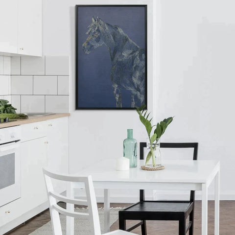 Rootz Wall Art - Muurfoto's - Kunstdruk met paardenmotief - Muurkunstdruk - Woonkamer Slaapkamer Decor - Meerkleurig - 93 x 63 cm
