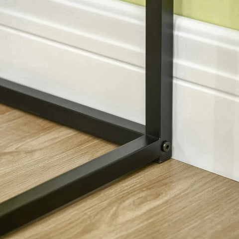 Rootz Corner Desk - Desk - Computer Desk - Office Desk - Work Desk - Industrial Design - Chipboard/Iron - Black/Brown - 80 cm × 80 cm × 77.5 cm