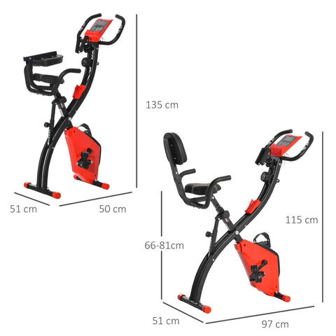 Rootz Exercise Bike - X-Bike Bicycle Trainer - Bicycle Trainer - X-Bike - Home Trainer Bicycle - Red/Black