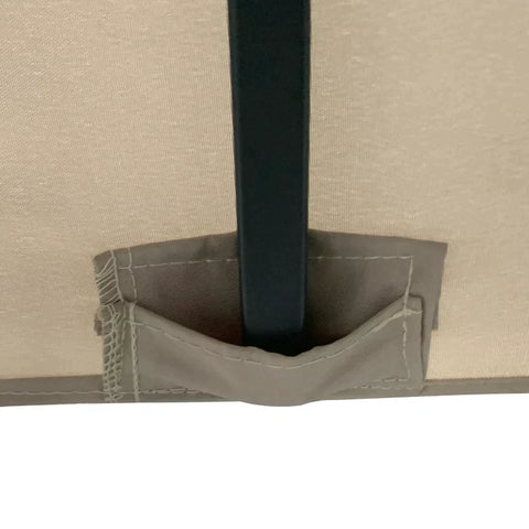 Rootz Gazebo - Garden Pavilion - Garden Tent - Roof With Ventilation Holes - Marquee Party Tent With 4 X Side Panels - Weatherproof - Aluminum - Polyester - Khaki - 297L x 297W x 260H cm