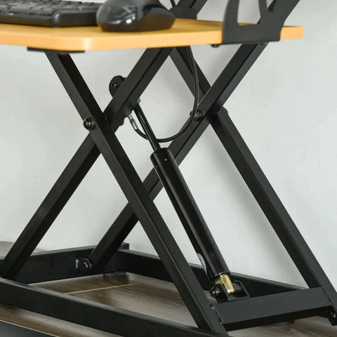 Rootz Sit-Stand Desk - Liftable Computer Stand - Desktop Stand - Height-adjustable Desk - 80 X 40 X 13.5-51 Cm
