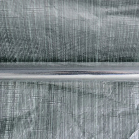 Rootz Foil Garden Shed - Garden Shed - Foil Garage - Carport Canopy - Galvanized Steel - Outdoor - Grey - 2 x 2 x 2 m