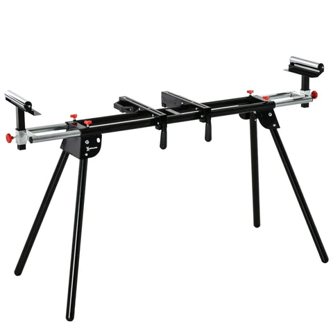 Rootz Saw Stand - Work Stand - Work Table - Saw Rack - Foldable - Black/Red - 213 cm x 64 cm x 102 cm