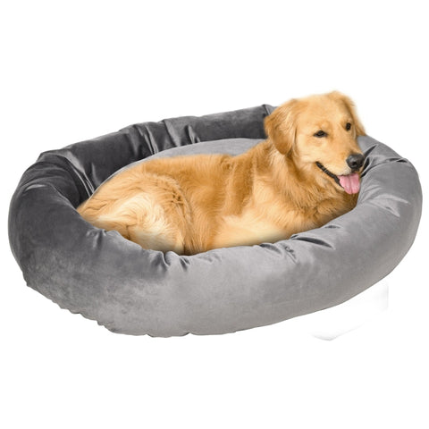 Rootz Dog Bed - Luxury Dog Bed - Dog Cushion - Dog Mattress - Pet Bed - Removable - Washable - Polyester - Dark Gray - 99 x 74 x 23 cm