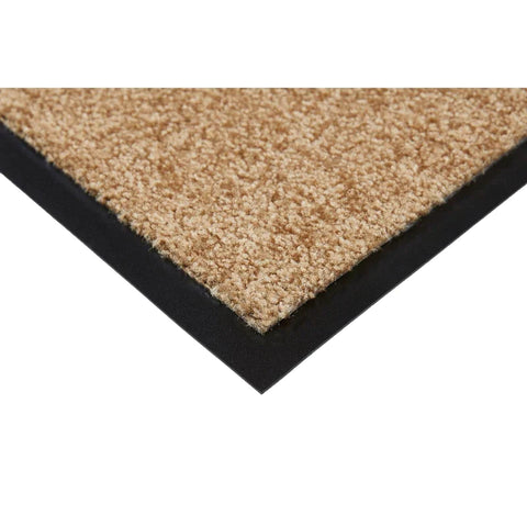 Rootz Doormat - Washable - Rubber Border - Non-slip - Beige - 90 x 60 x 0.7 cm