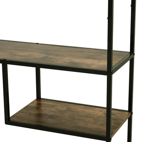 Rootz Bookshelf - Bookcase - Wood Shelf - Shelf Stable - Bookcase Shelf - Brown - 82 x 33.5 x 175 cm