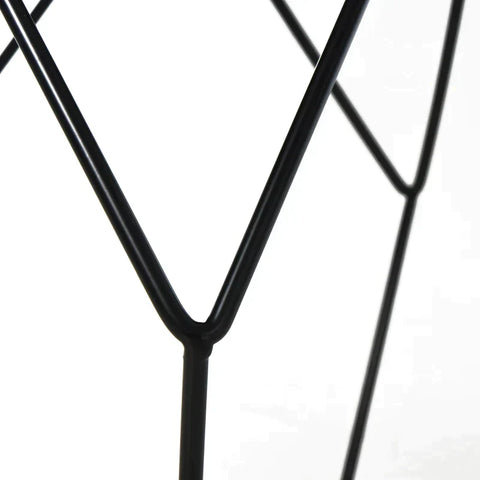 Rootz Hexagonal Side Table - Coffee Table - Nesting Table - Bedside Table -  Living Room - Bedroom - Black - L51 x B51 x H44 cm