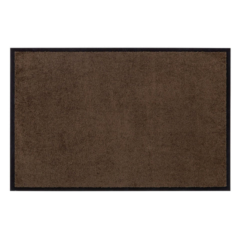 Rootz Doormat - Washable - Rubber Border - Teak - 180 x 120 x 0.5 cm