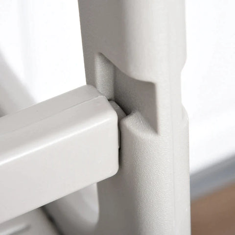 Rootz Kids Step Stool - Learning Tower - 3-level Height Adjustable - Dining Room - Non-slip Feet - Robust Plastic - Gray - 47 x 47 x 90cm