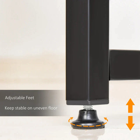 Rootz Desk - Computer Table - Office Table - Study Writing Table - Storage Shelf - Black - 120 cm x 60 cm x 75 cm