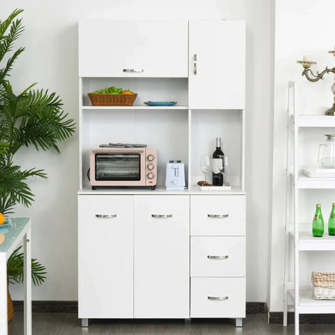 Rootz Kitchen Cabinet - Kitchen Storage - Storage Cabinet - Kitchen  Storage Cabinet - Cupboard Cabinets - White