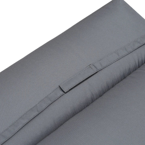 Rootz Liegeauflage – Sonnenliegeauflage – Gartenliegeauflage – Kissen – Polyester/PP-Füllung – Dunkelgrau – 196 x 55 x 8 cm