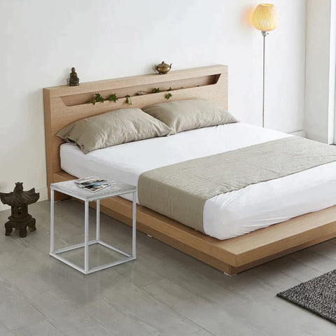 Rootz Patio Table - Garden Table - Side Table - Coffee Table - With Metal Frame - For Garden - Metal - Grey - 40 x 40 x 50 cm