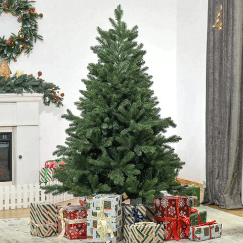 Rootz Christmas Tree - Artificial Christmas Tree - Christmas Decorations - PVC - PE Metal - Green - Ø75 x 150 cm