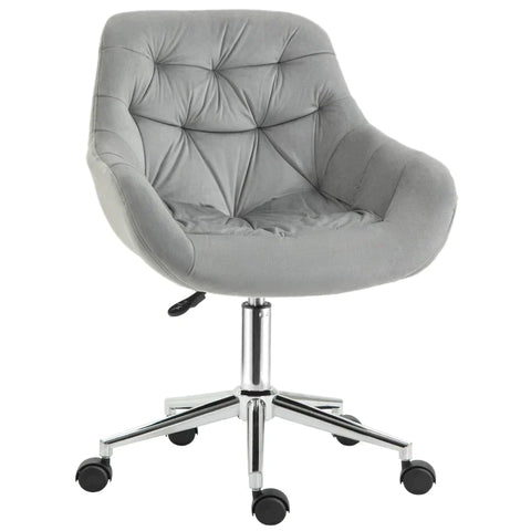 Rootz Office Chair - Ergonomic Design - Soft Fabric - Office - Bedroom - Living Room - 59 cm x 58 cm x 90 cm