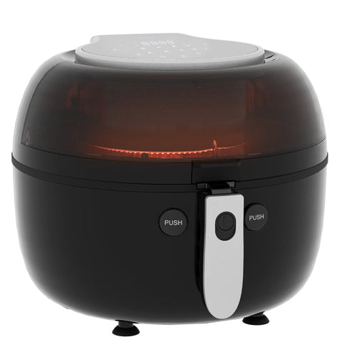 Rootz Air Fryer – Heißluftfritteuse – Heißluftofen – 7 Programme – abnehmbarer Korb – Überhitzungsschutz – Schwarz – 36 x 33 x 27 cm