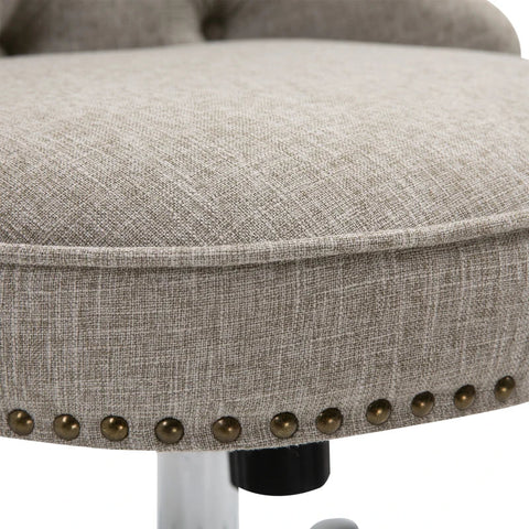 Rootz Swivel Chair - Office Chair - Work Chair - Desk Chair - Chair- 360° Rotatable - 150 Kg Load Capacity - Height Adjustable - Light Gray -  54 x 65.5 x (84-91) cm