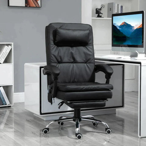 Rootz Massage Chair - Relaxing Chair - Massage Desk Chair - 7 Vibration Massage Points - Black - 67 cm x 70 cm x 120cm