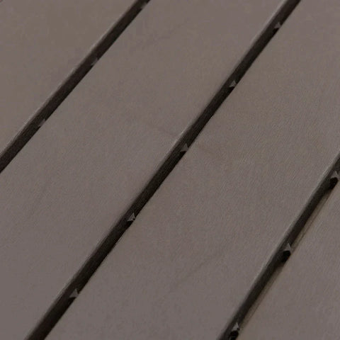 Rootz Terrassenfliesen – Bodenfliesen – Set mit 9 Bodenfliesen – Klickmechanismus – Holzmaserung – PP-Kunststoff – Braun – 30 x 30 x 2 cm