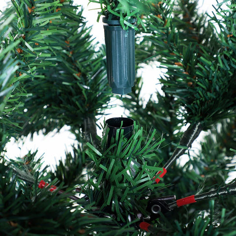 Rootz Christmas Tree - Artificial Christmas Tree - Decoration Christmas Tree - 6ft Artificial Christmas Tree - Faux Christmas Decor - Easy Assembly Christmas Tree - Tall Artificial Tree Decor - Green - Ф102 x 180Hcm