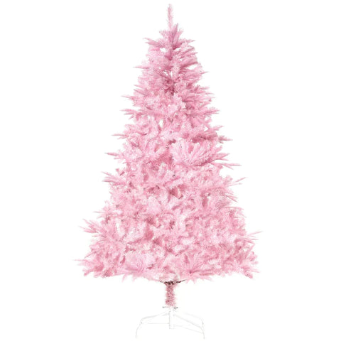 Rootz Christmas Tree - Artificial Christmas Tree - Artificial Tree - Christmas Tree With Detachable And Foldable Base - Pink - Ø75 x 150 cm