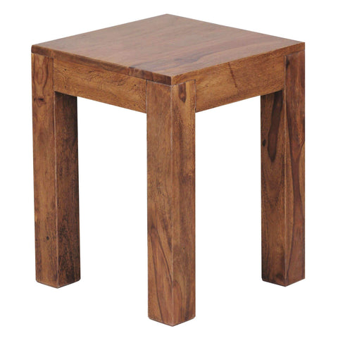 Rootz Side Table - Sheesham/Acacia Wood - Coffee Table - Side Tables - 35 x 35 x 45 cm