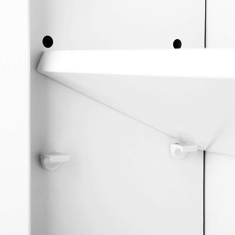 Rootz Wandkast - Keukenwandkast - Badkamerwandkast - Wandkast - Opbergkast - Wandkast met deuren - Wit - 60 x 20 x 70 cm