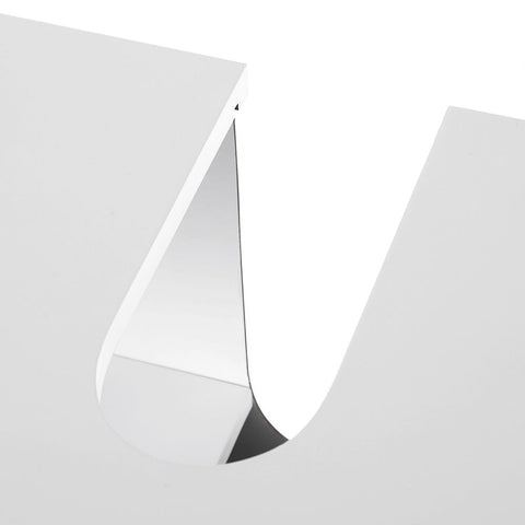 Rootz Washbasin Cabinet - Louvered Doors Washbasin Cabinet - Vanity Unit - Bathroom Cabinet - Vanity Cabinet - MDF Board - White - 60 x 60 x 30 cm (W x H x D)