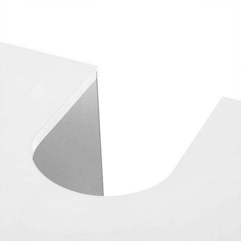 Rootz Washbasin Cabinet - 2 Doors Washbasin Cabinet - Vanity Unit - Bathroom Cabinet - Vanity Cabinet - MDF Board - White - 60 x 60 x 30 cm (W x H x D)