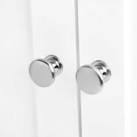 Rootz Washbasin Cabinet - 2 Doors Washbasin Cabinet - Vanity Unit - Bathroom Cabinet - Vanity Cabinet - MDF Board - White - 60 x 60 x 30 cm (W x H x D)