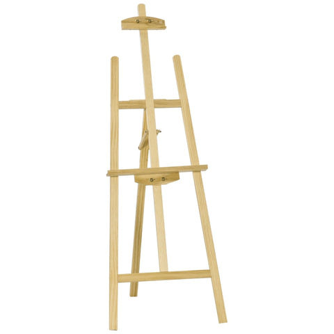 Rootz schildersezel - schildersezel zittende en staande schildersezel - opvouwbare schildersezel - 90° verstelbaar met houder voor kunstschilderen - grenenhout - natuurlijk - 51,5 cm x 71,5 cm x 134,5 cm