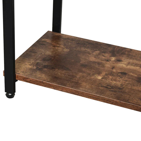 Rootz Lagerregal – Standregal – 3-stufiges Standregal – Aktenregal – Braun – 120 x 30 x 76 cm