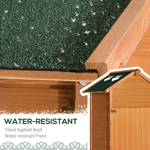 Rootz Wooden Sheds - Garden Storage Shed - Outdoor Sheds - Sheds - Wooden Tool Shed - 1.6 X 6.2ft